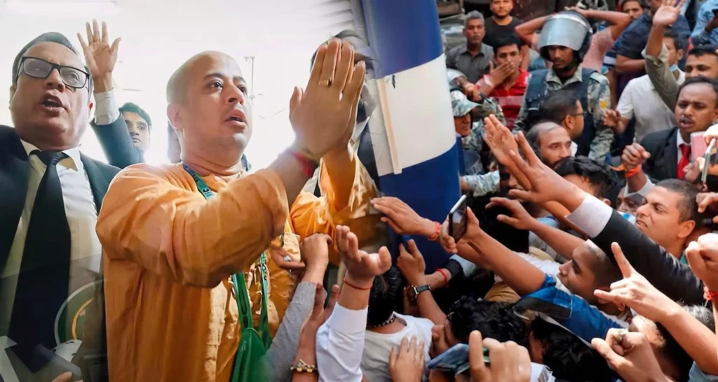 Bangladesh Court Grants Bail to Hindu Monk Chinmoy Das, Still in Jail