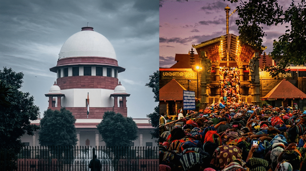 Sabarimala Case: Centre Tells Supreme Court Entry Restrictions Are Based on Faith, Not Gender Discrimination 1 Supreme Court hearing Sabrimala case