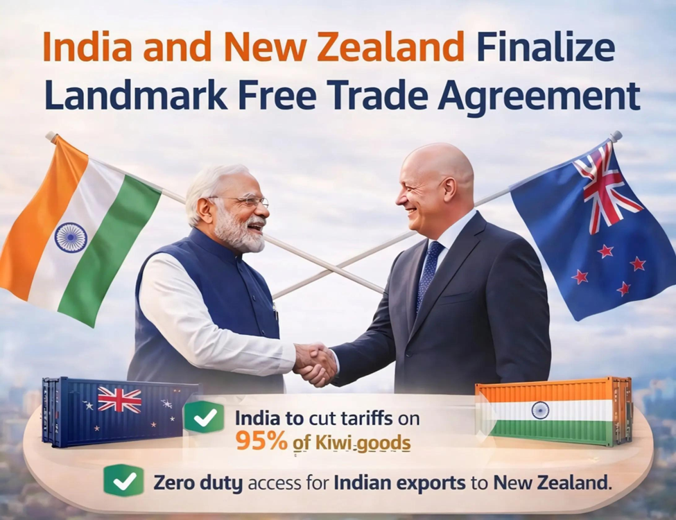 India–New Zealand FTA to Be Signed Tomorrow, Trade Set to Double 1 image 62